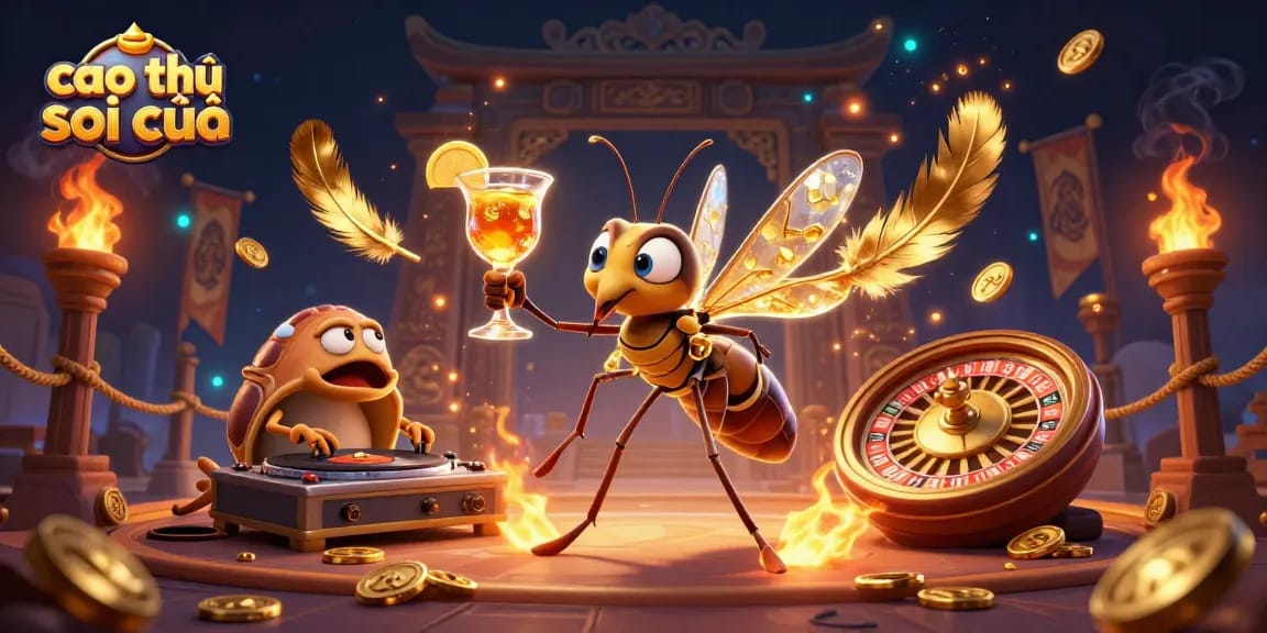 Engage with cao thủ soi cầu using expert lottery prediction tactics in vibrant casino-themed artwork.