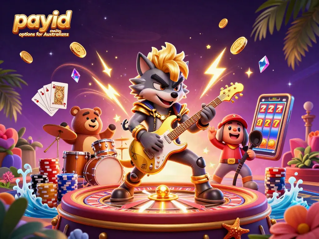 Experience excitement at payid casino options for Australians with vibrant game elements and dynamic characters.