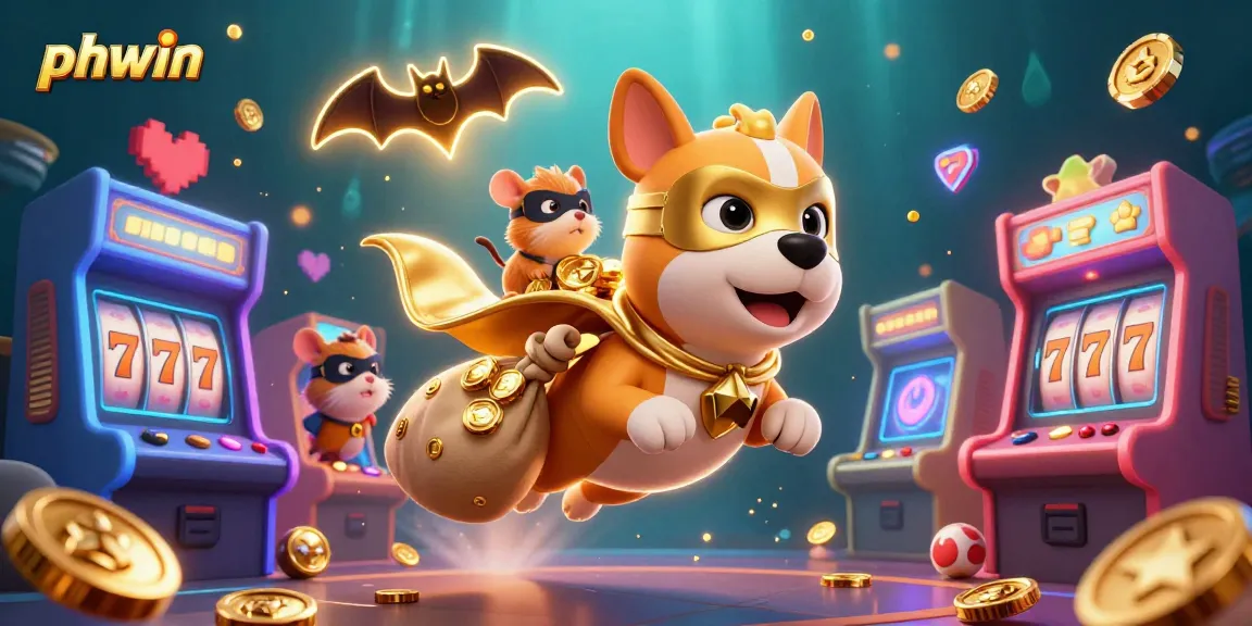 phwin superheroes bring excitement to slot games and casino fun in a vibrant arcade atmosphere.