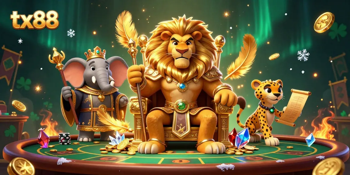 Experience excitement at tx88 with a royal theme, poker games, and vibrant casino atmosphere.