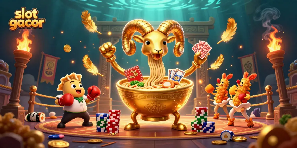 Engage with slot gacor strategies through exciting characters in a vibrant casino scene featuring dynamic elements.