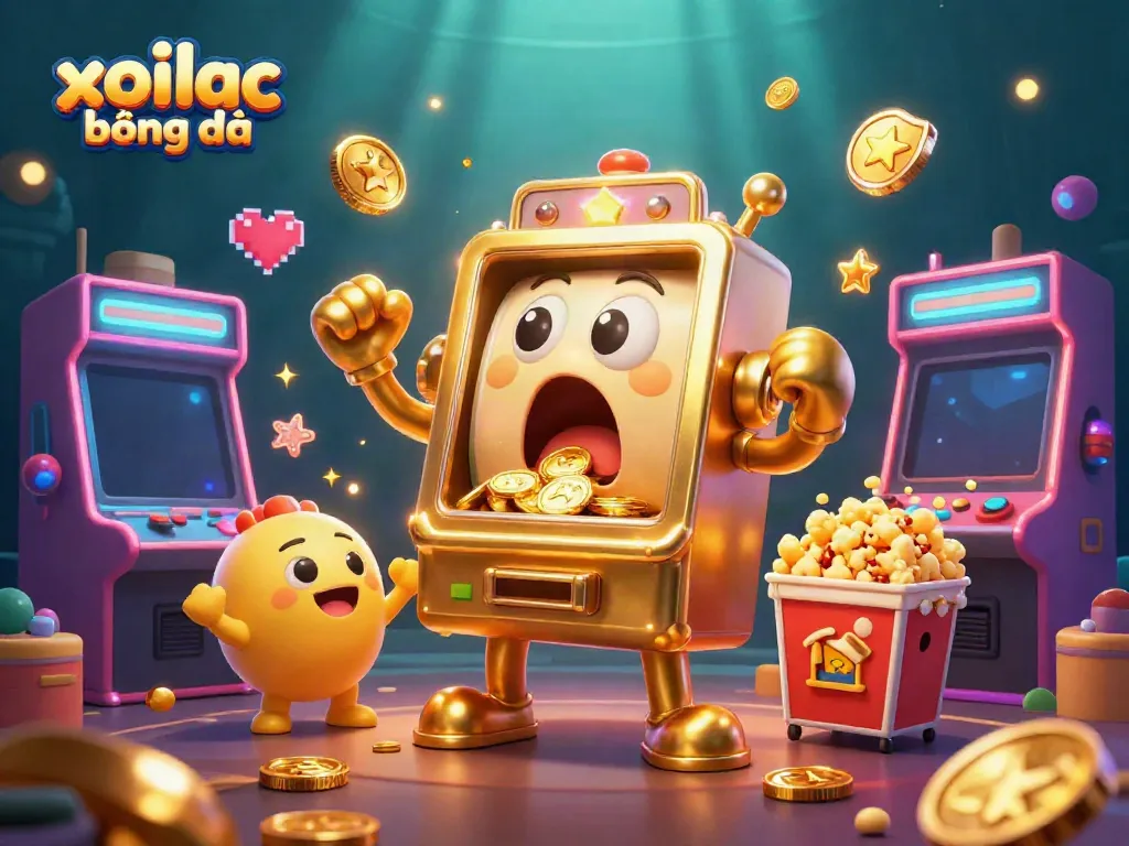 Experience exhilarating moments with xoilac bóng đá, featuring lively cartoon slot machines and dynamic gaming elements.